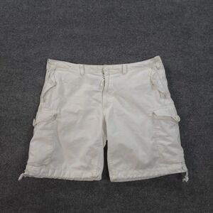 Vintage Polo Ralph Lauren Shorts Mens 40 White Cargo Mil Spec Surplus‎ Baggy Y2K
